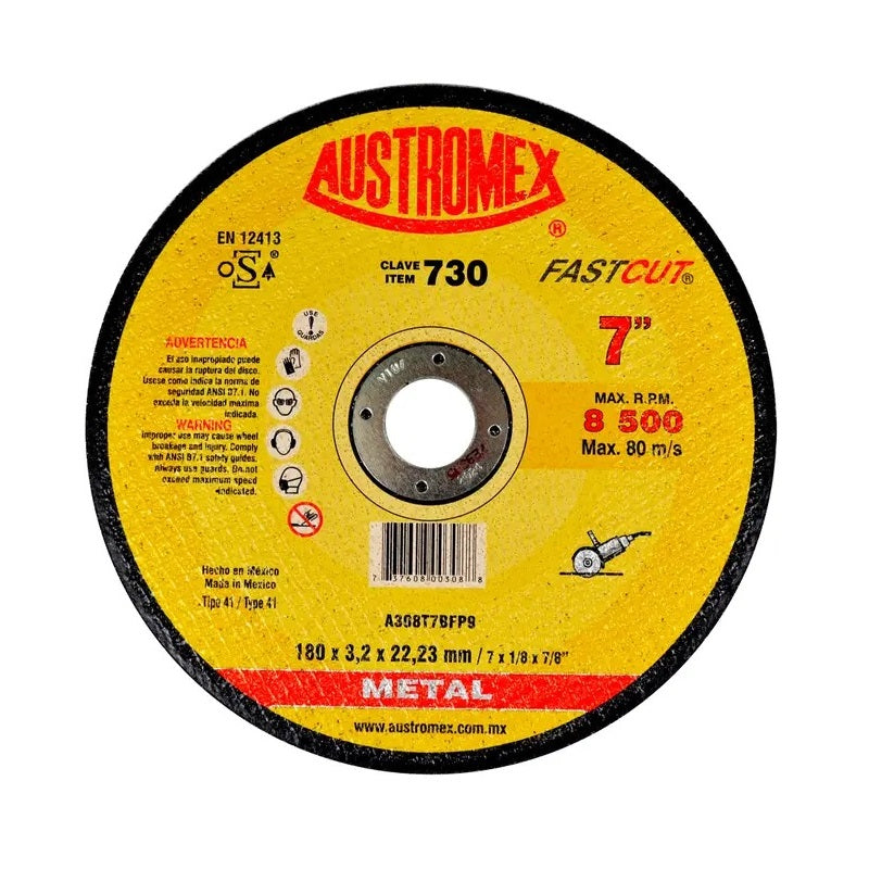 Disco Corte De Metal 730 175X3X22.2 Austromex