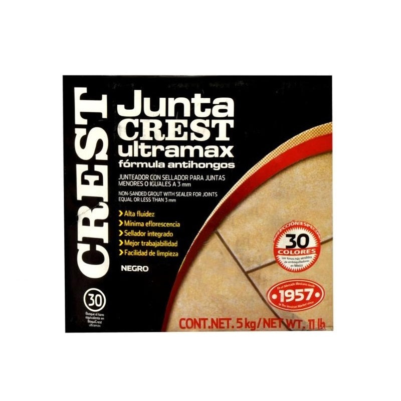 Juntacrest Ultramax Negro 5Kg Crest
