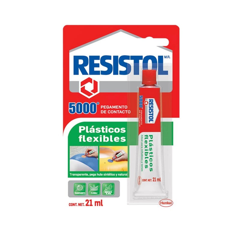 Resistol 5000 Plasticos Flexibles  21Ml
