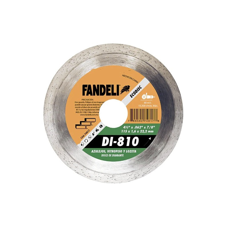 Disco Rin Continuo 4 1/2" 74817 Eco Fandeli