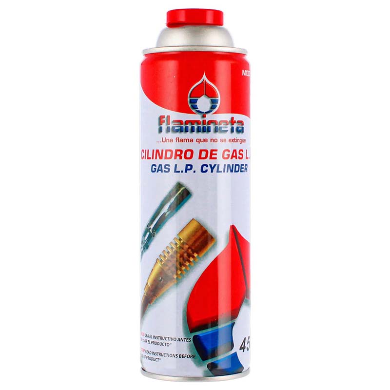 Tanque De Gas Desechable Para Soplete Flamineta (450 ml)