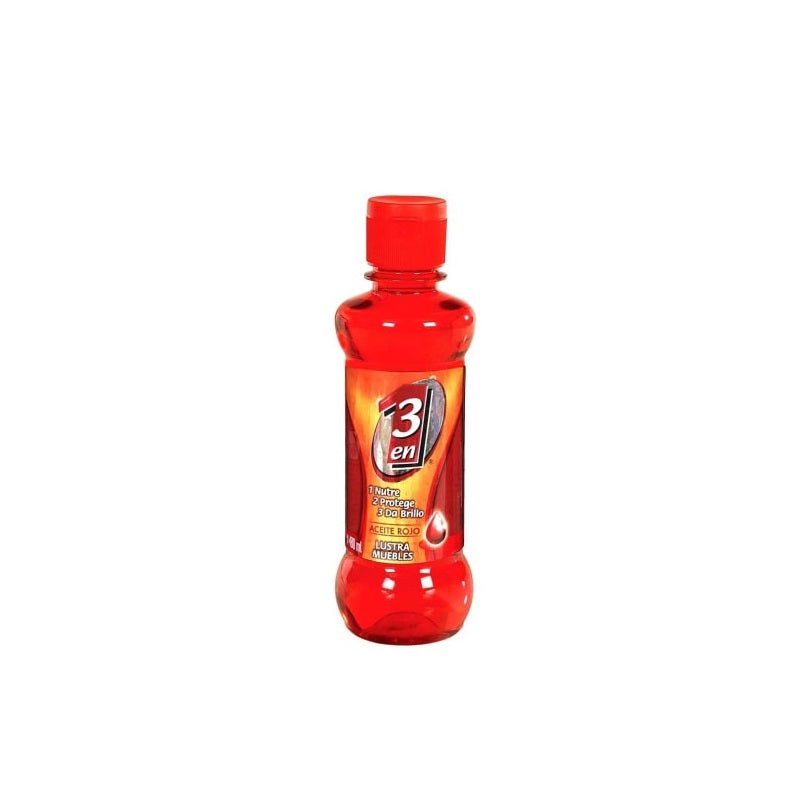 Aceite 3 En 1 Lustrador Rojo 480Ml