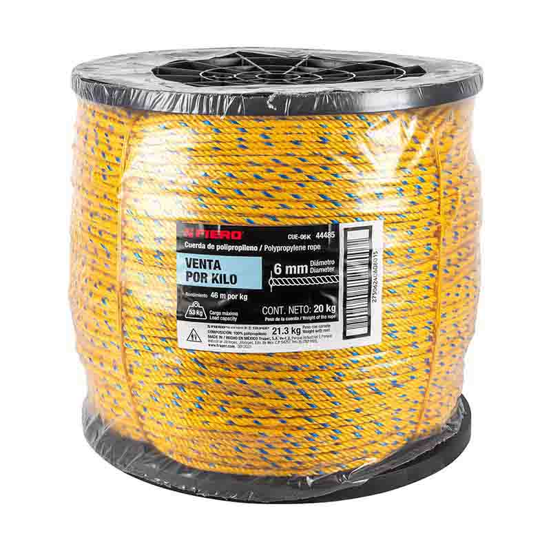 Cable De Polipropileno Cue-06 6Mm Fiero (20 kgs)