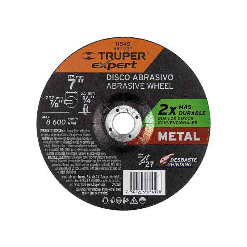 Disco De Metal 1/4X7" A.Rend Abt-222 Truper